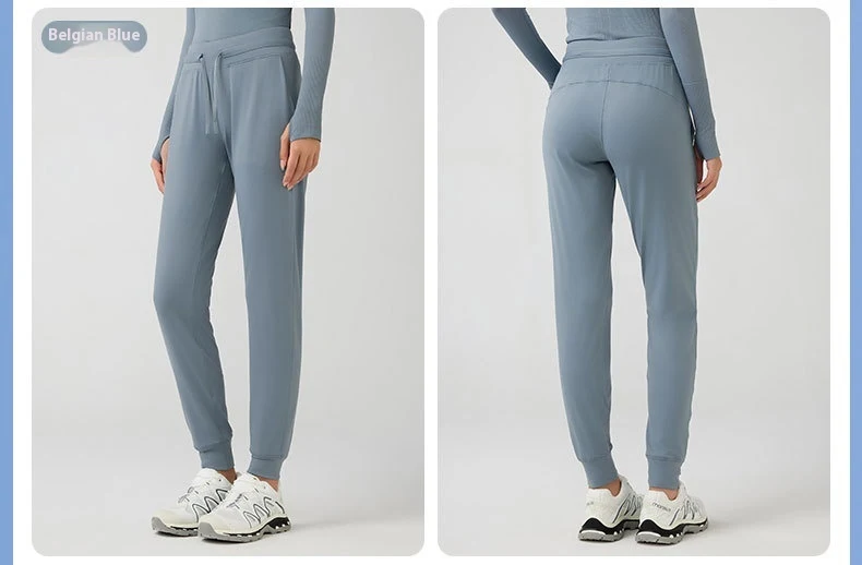 Title 3, Pantaloni Yoga Donna a Vita Alta con Coulisse A...