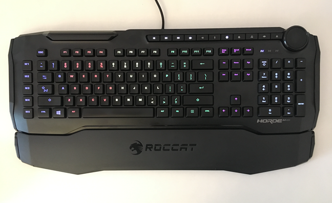 ROCCAT Horde AIMO 키보드의 조명 영역