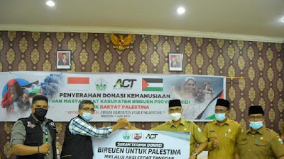 Bireuen Bantu Rakyat Palestina senilai Rp713.047.823