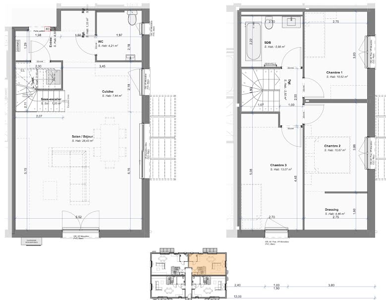 Vente maison 4 pièces 96 m² à Horbourg-Wihr (68180), 295 000 €