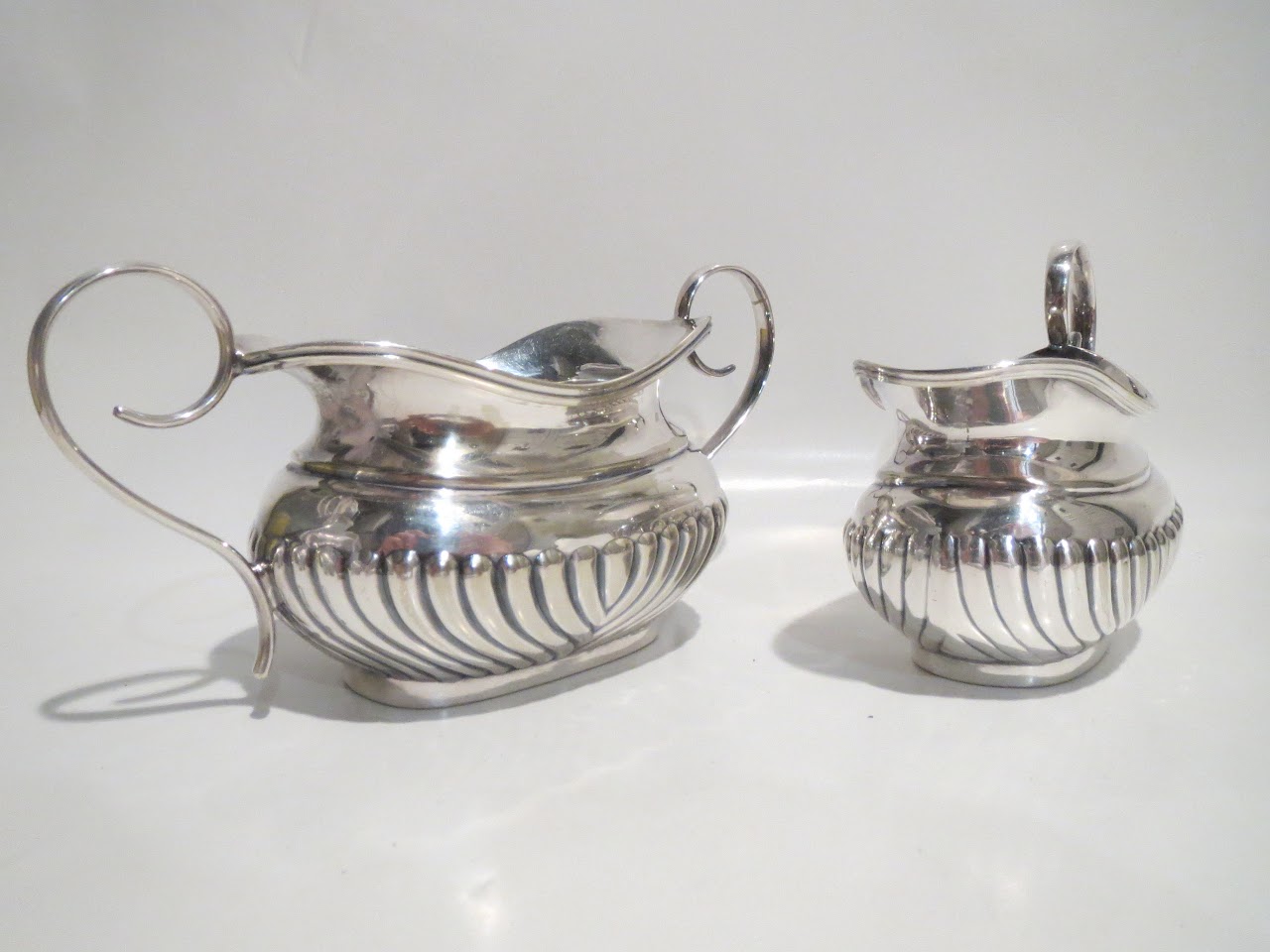 Sterling Silver Milk and Sugar Dishes