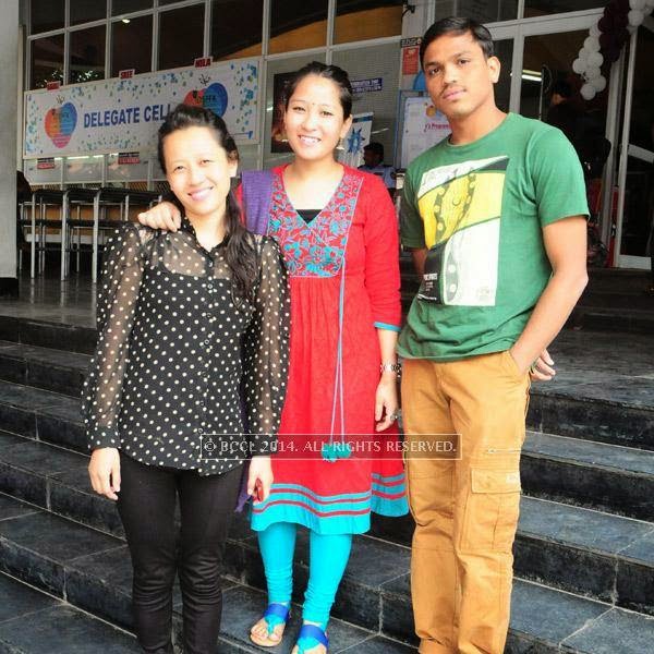 Tribeny Ray,Binny Ray , Naresh during the  International Documentary and Short Film Festival that was held at Trivandrum.