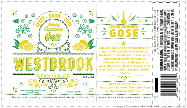 Westbrook Brewing Working On Lemon Cucumber Gose Gans