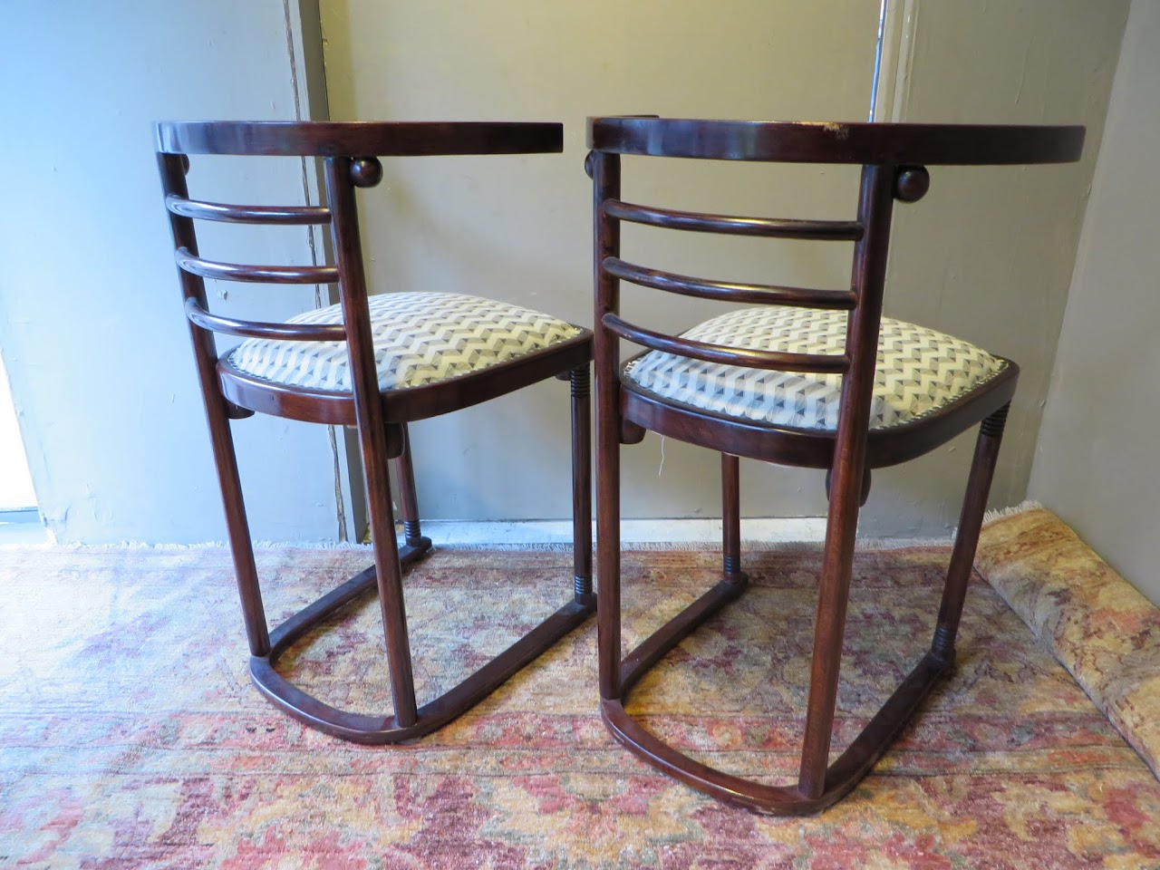 Josef Hoffmann "Fledermaus" Kohn Chair Pair 3