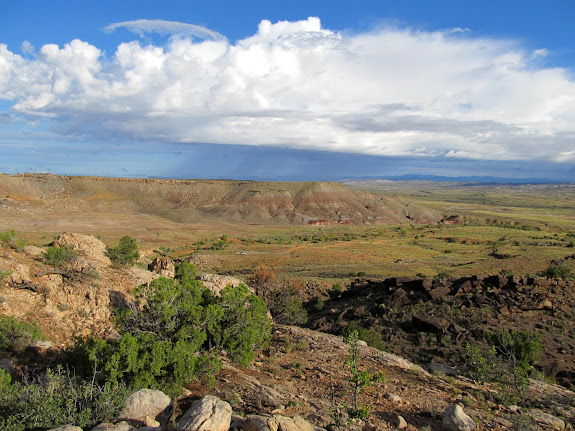 View north from the mesa