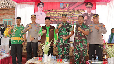 Bersama Forkopimda, Kapolres Pasuruan Mengikuti Vidcon Penutupan Program Jambanisasi