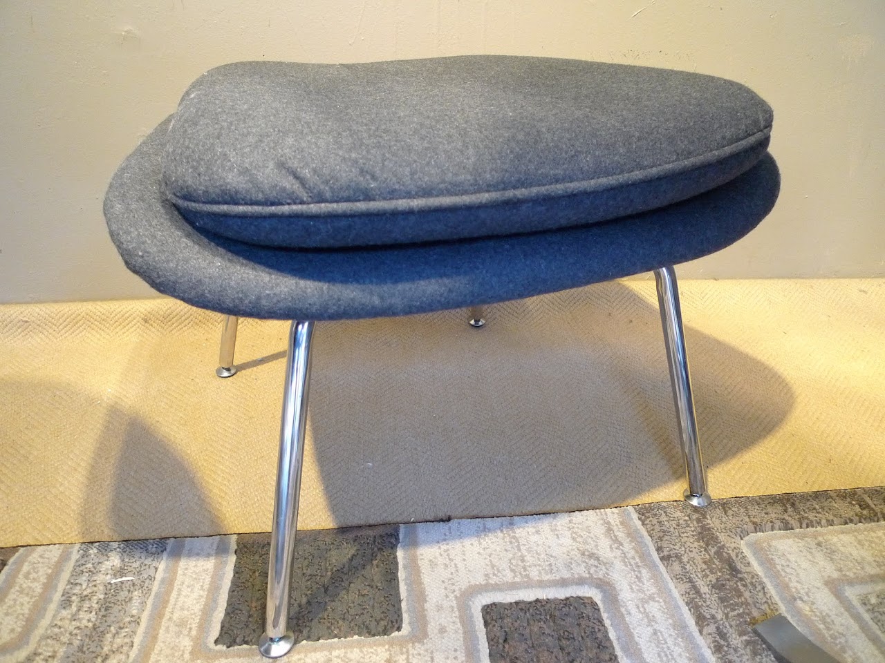 Saarinen Womb-Style Chair and Ottoman