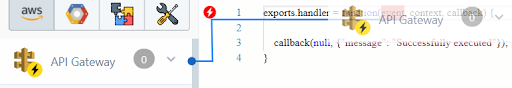 dragging 'API Gateway' into the code