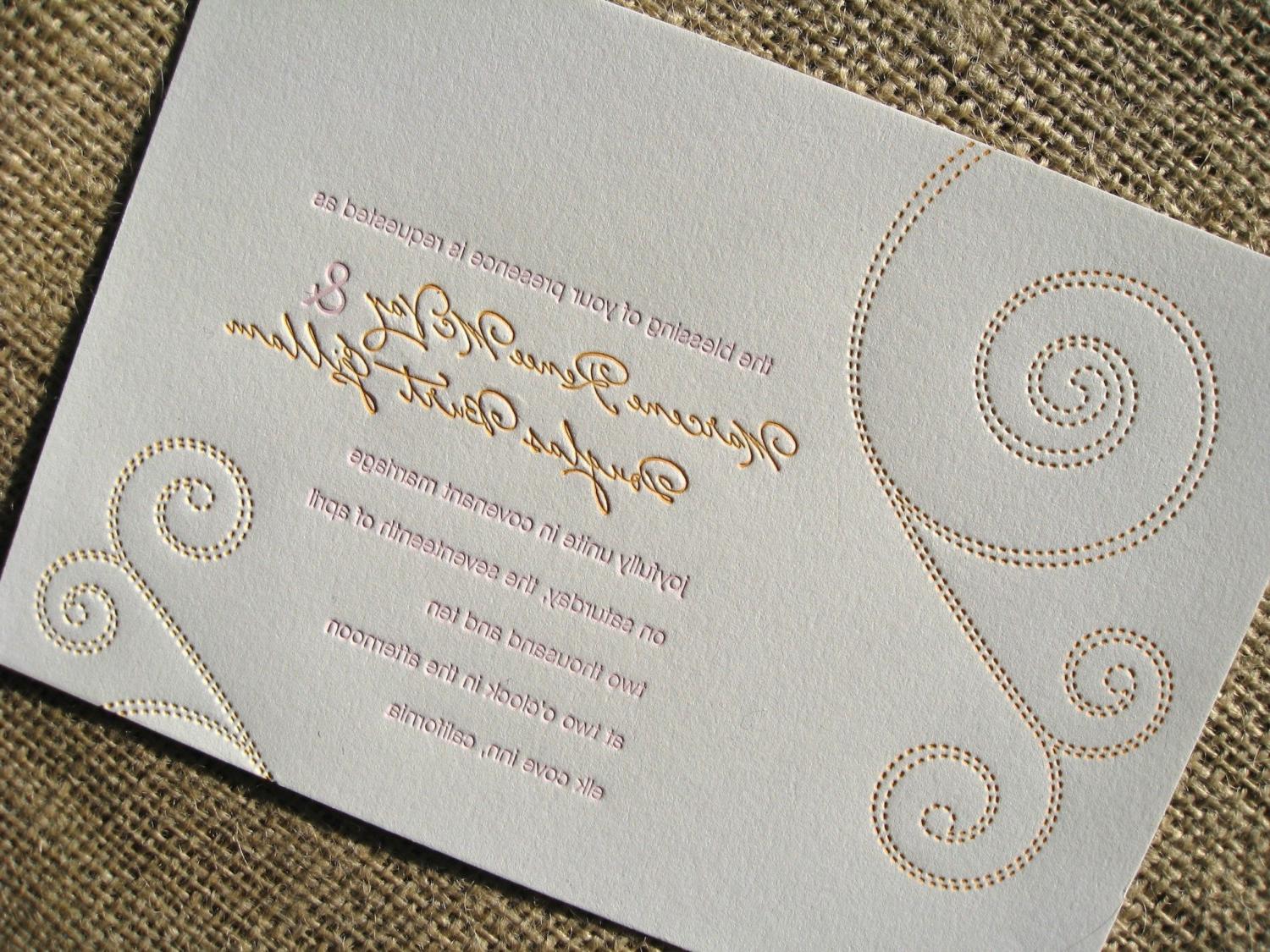 WEDDING INVITATION sample