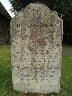 DSCF9467 Gravestone with blacksmith's epitaph, Houghton churchyard