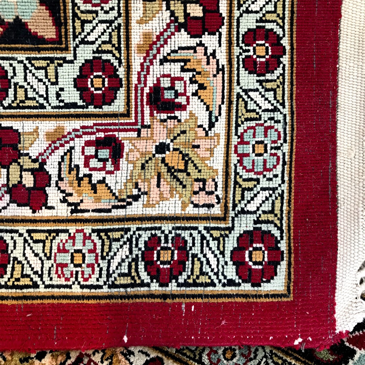 Silk Floral Carpet