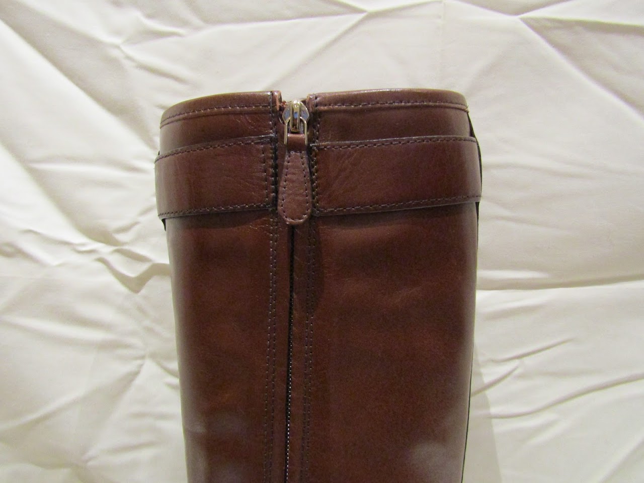 Tory Burch Brown Leather Riding Boots