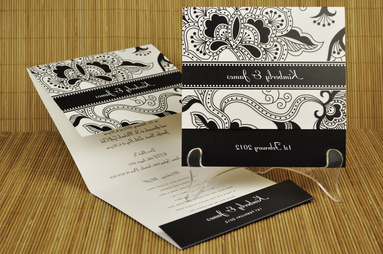 classic wedding invitation