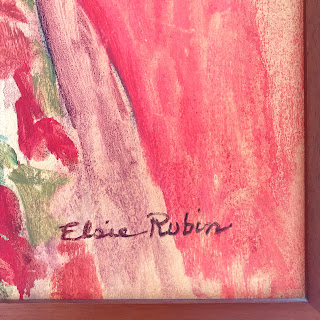 Elsie Rubin Signed Oil Portrait Painting #2