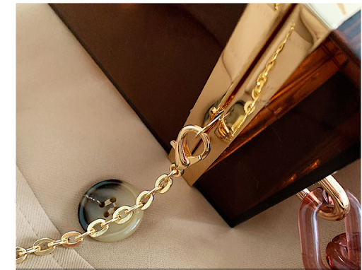 Title 2, Korean Acrylic Transparent Ins Chain Messenger ...