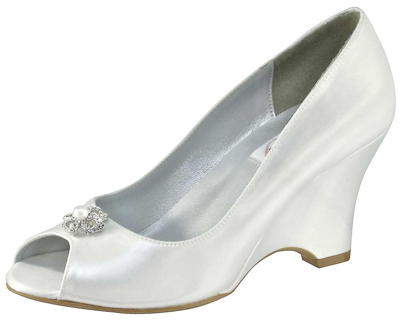 pearl white wedding shoes