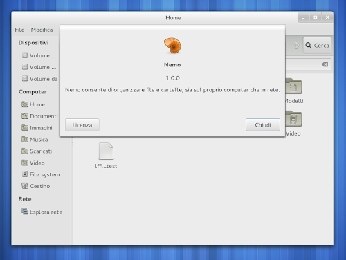 Nemo su Cinnamon in Arch Linux