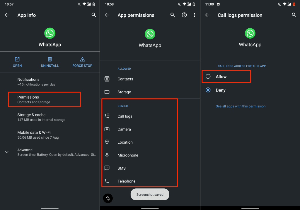 Donde esta configuracion en android