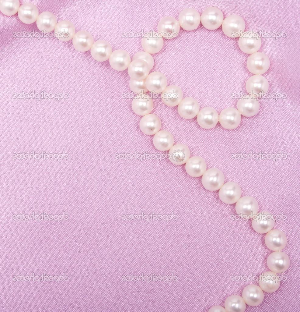 images of satin and pearls