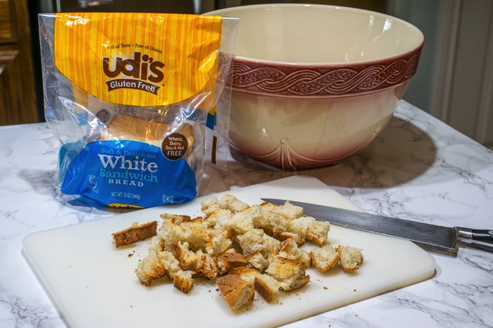 Udi's Gluten free bread for stuffing Udi's Gluten free bread for stuffing