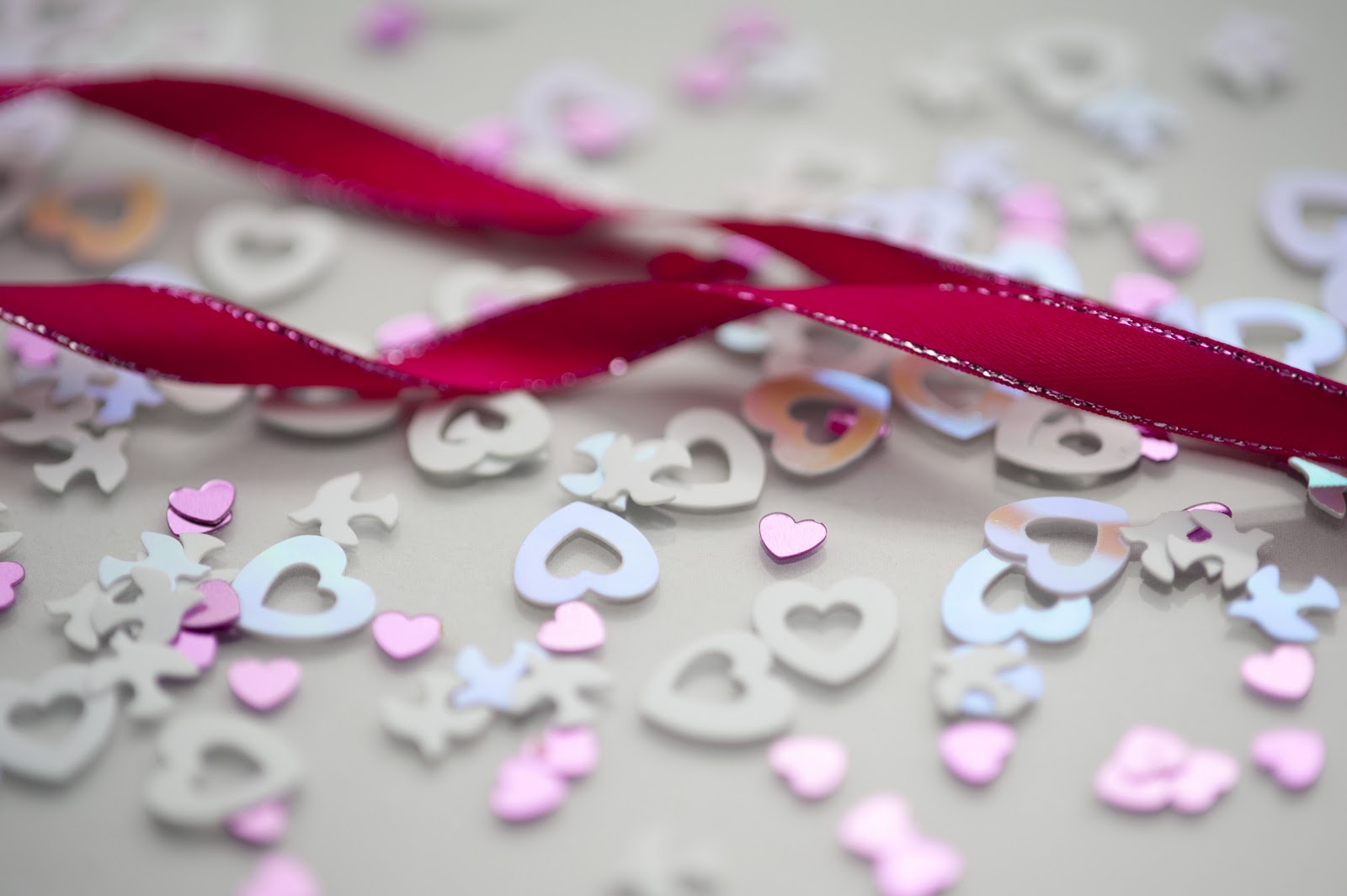 pink ribbon and wedding