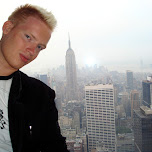 matt in front of the ESB in New York City, United States 