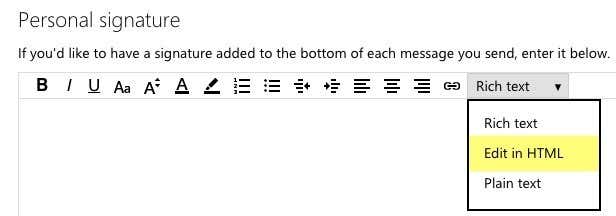 html 아웃룩 수정