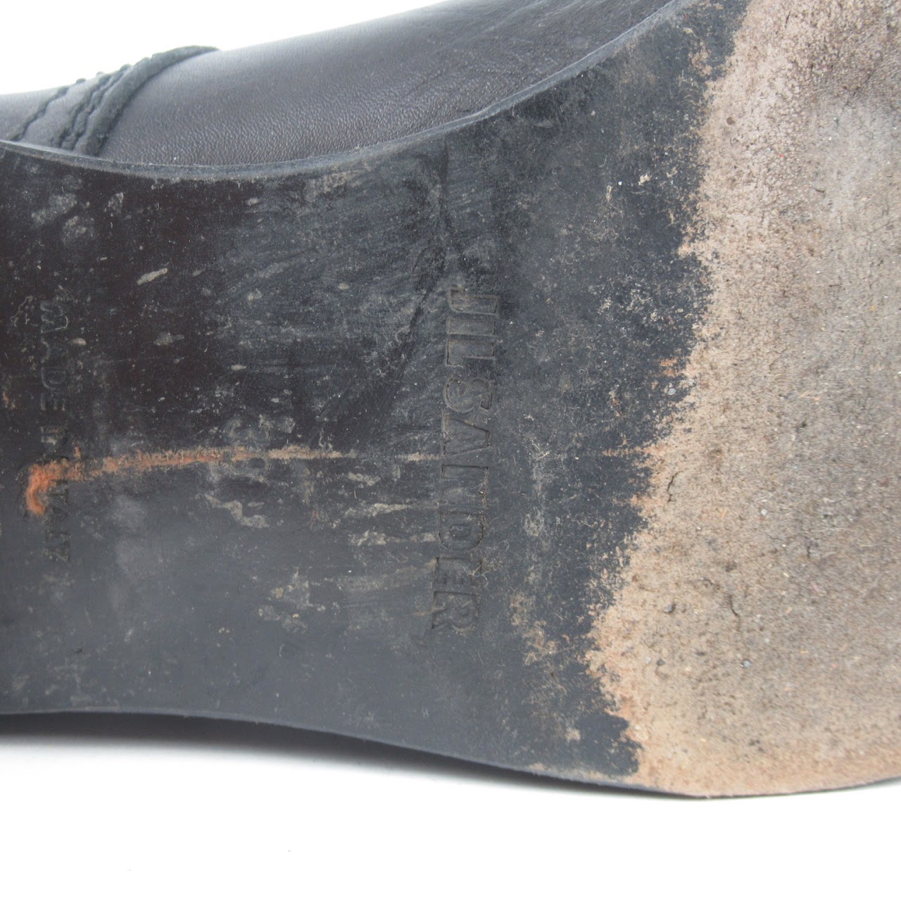 Jil Sander Black Leather Boots