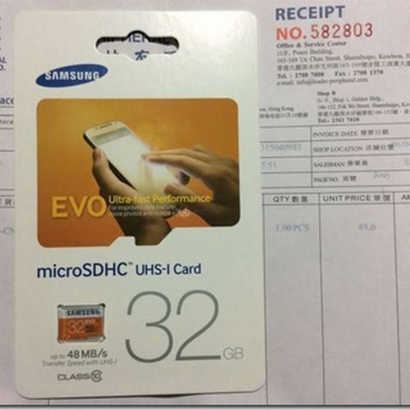 Made in Korea?! Samsung microSDHC UHS-I Card 32GB