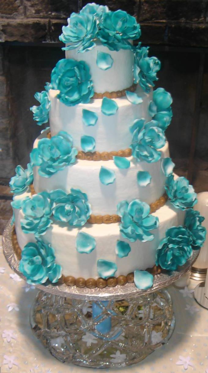 Turquoise Wedding Cakes