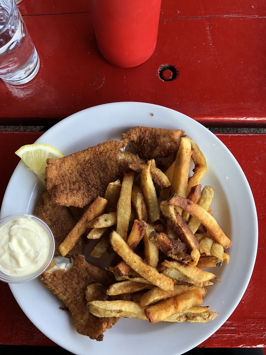 Gluten-Free Fish & Chips at Evan's Fresh Seafoods