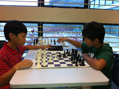 Bryant (left) warming up with Jonathan