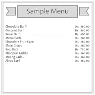 Shubham Krishna Misthan menu 1