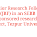 Junior Research Fellow (JRF) in an SERB sponsored research project, Tezpur University