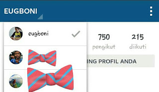 cara login banyak acount di instagram