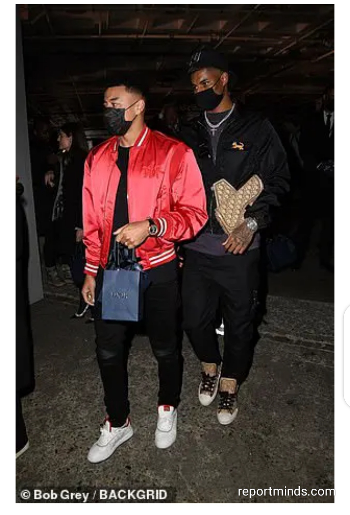 Louis Vuitton Brown Snakeskin LV Skate Sneakers worn by Marcus Rashford on  his Instagram account @marcusrashford