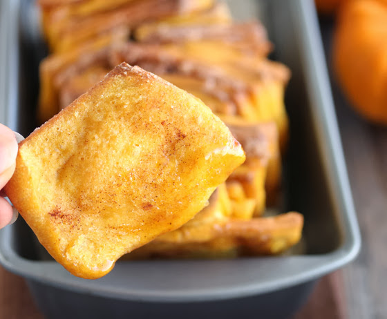 close-up photo of a piece of pull-apart bread