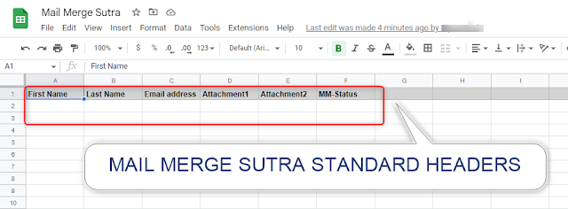 Screenshot of Mail Merge Sutra