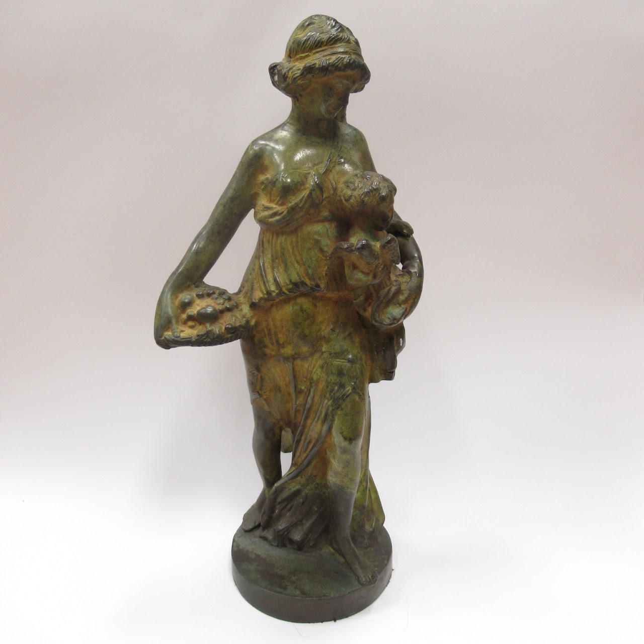 Bronze Mother and Child Sculpture