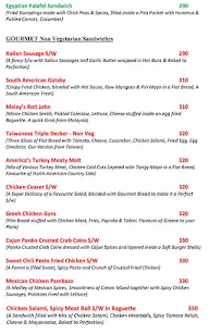 Sandwich Coffee House menu 3