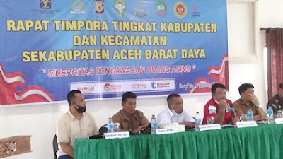 Gelar rapat TIMPORA, Semua pihak harus Bersinergi dalam Pengawasan Lalu Lintas Orang Asing