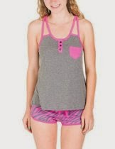 <br />Juniors Wild About Dance Tank and Zebra Shorts Pajama