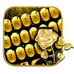 Cover Image of Download Luxury Gold Rose Keyboard Theme 1.0 APK