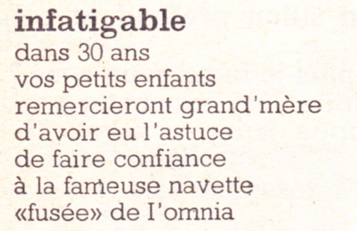 Publicité vintage : Ma petite couturière à moi... C'est OMNIA. - Pour vous Madame, pour vous Monsieur, des publicités, illustrations et rédactionnels choisis avec amour dans des publications des années 50, 60 et 70. Popcards Factory vous offre des divertissements de qualité. Vous pouvez également nous retrouver sur www.popcards.fr et www.filmfix.fr   - For you Madame, for you Sir, advertising, illustrations and editorials lovingly selected in publications from the fourties, the sixties and the seventies. Popcards Factory offers quality entertainment. You may also find us on www.popcards.fr and www.filmfix.fr