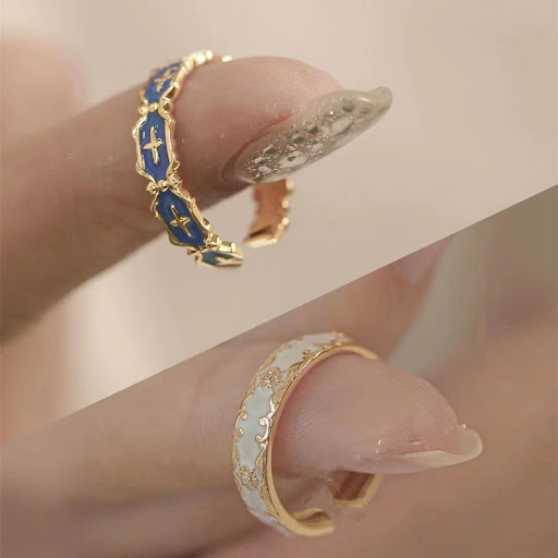 Title 4, Female Pattern Peacock Green Zircon Small Desig...
