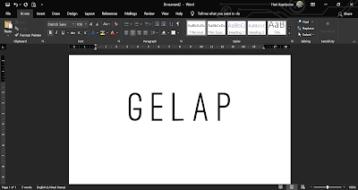 Cara Membuat Microsoft Word Terlihat Gelap dan Menyeramkan