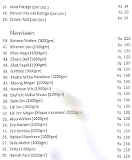 Om Shiv Shakti Store menu 3