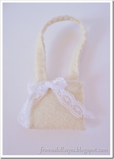 Cute felt bag for a doll.