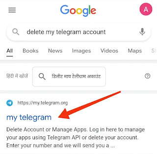 telegram account delete