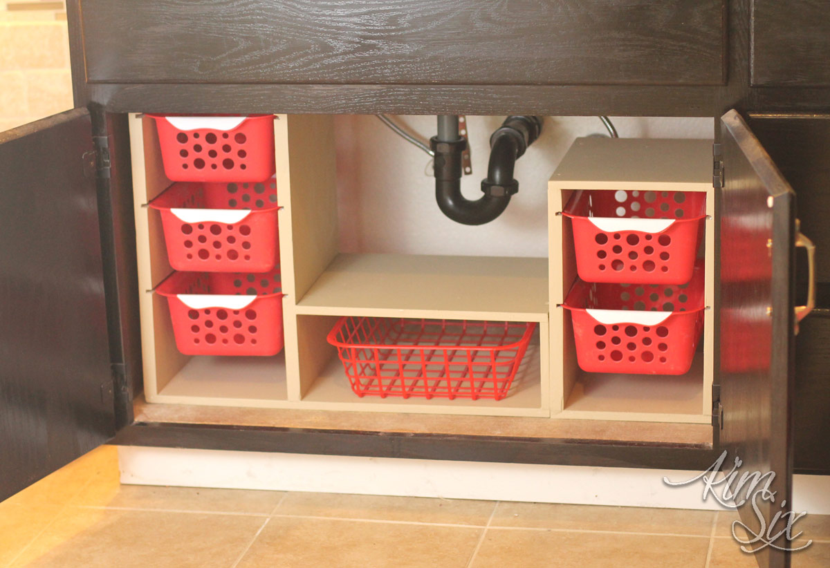 More Under the Sink Cabinet Organization for the Bathroom